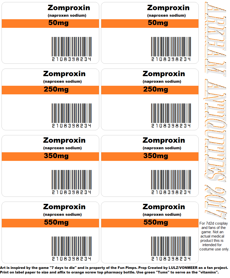 Zomproxin label